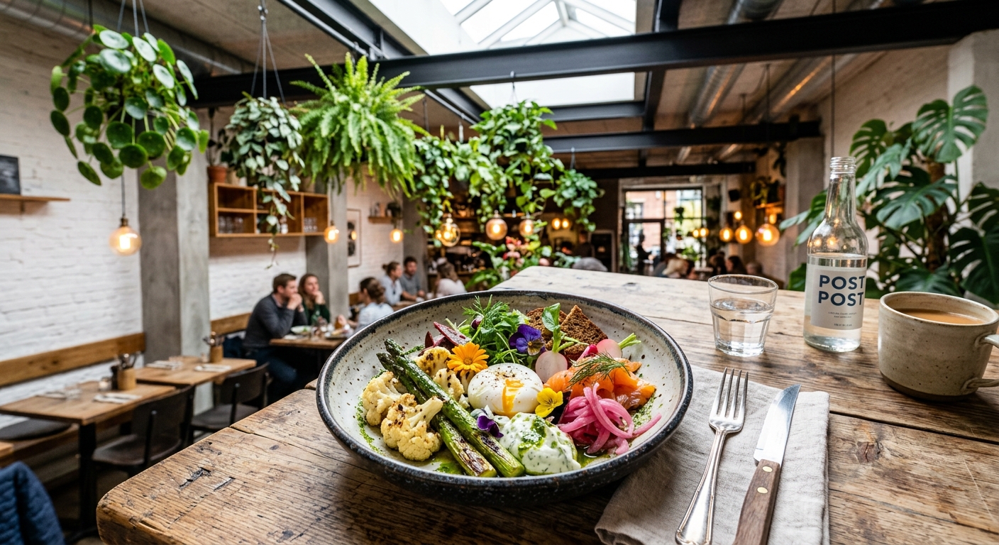 Moderne gourmet frokost inspireret af nye danske lunch-trends
